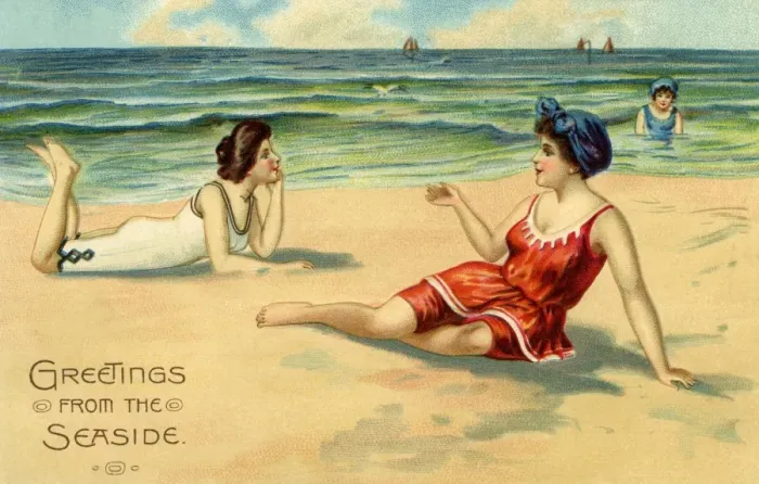 Framed Print : Edwardian seaside Framed Print : Edwardian seaside