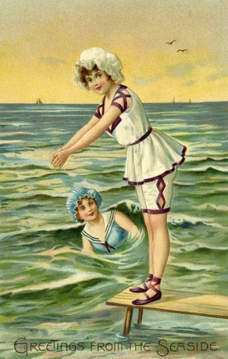 Framed Print : Edwardian seaside Framed Print : Edwardian seaside