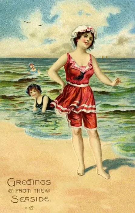 Framed Print : Edwardian seaside Framed Print : Edwardian seaside