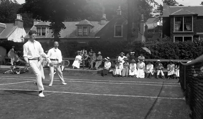 Framed Print : Edwardian tennis match Framed Print : Edwardian tennis match