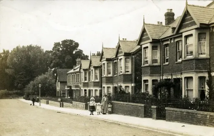 Framed Print : Edwardian Terrace, Thought to be Altrincham area, Lancashire Framed Print : Edwardian Terrace, Thought to be Altrincham area, Lancashire
