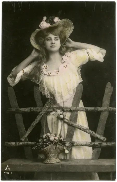 Framed Print : Edwardian woman Framed Print : Edwardian woman