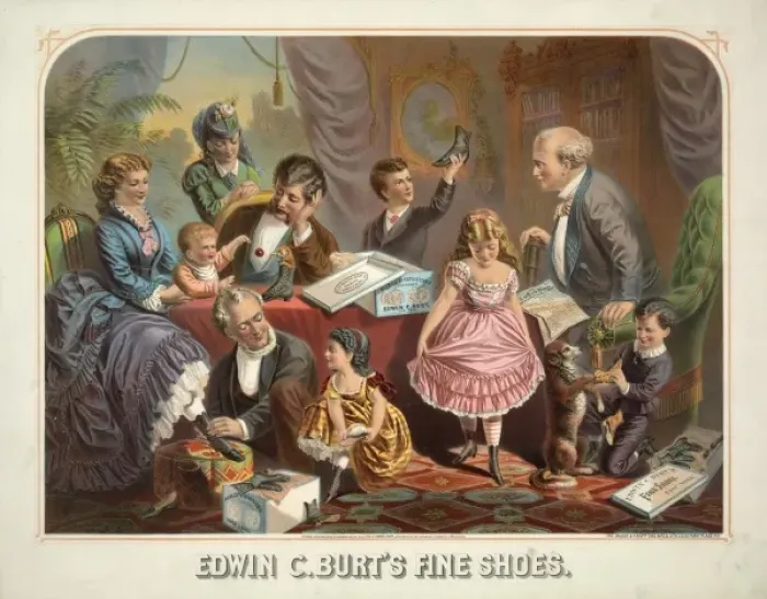 Framed Print : Edwin C Burts fine shoes. New York Framed Print : Edwin C Burts fine shoes. New York