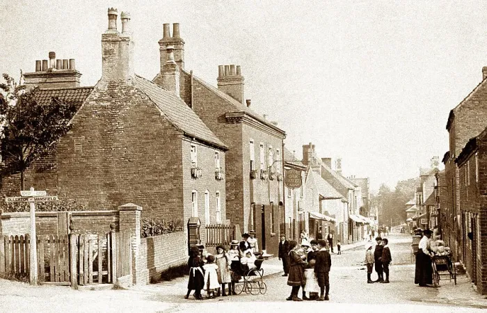 Framed Print : Edwinstowe, early 1900s Framed Print : Edwinstowe, early 1900s