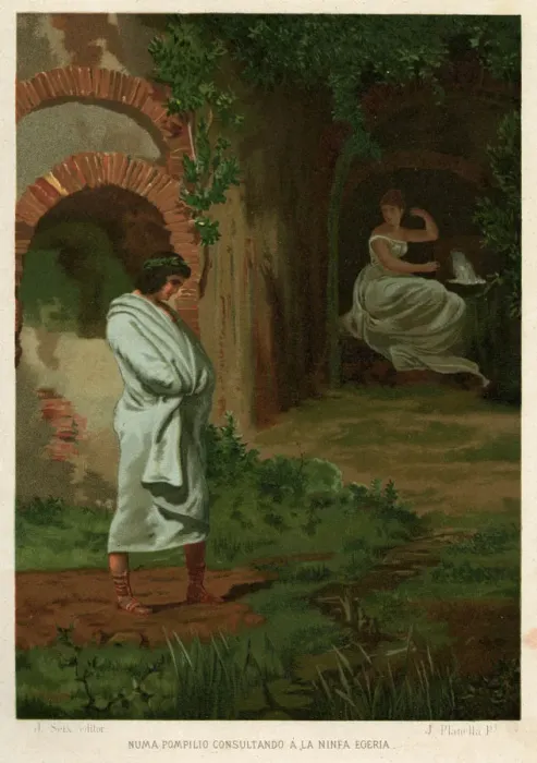 Framed Print : EGERIA AND NUMA Framed Print : EGERIA AND NUMA