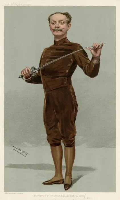 Framed Print : Egerton Castle, writer and fencer Framed Print : Egerton Castle, writer and fencer
