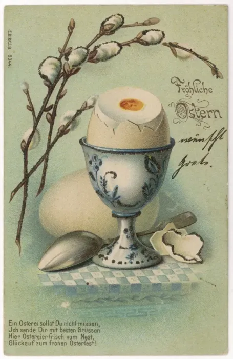 Framed Print : Two eggs on an Easter greetings card Framed Print : Two eggs on an Easter greetings card