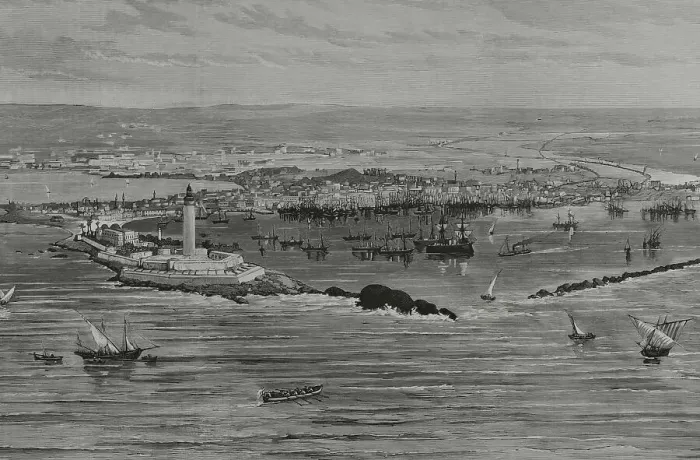 Framed Print : Egypt, Alexandria. General view of the city Framed Print : Egypt, Alexandria. General view of the city