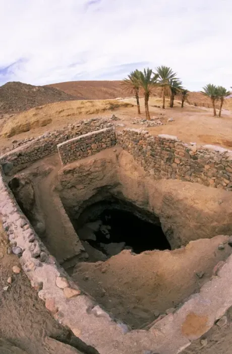 Framed Print : Egypt - An ancient water well in Arabian desert Framed Print : Egypt - An ancient water well in Arabian desert