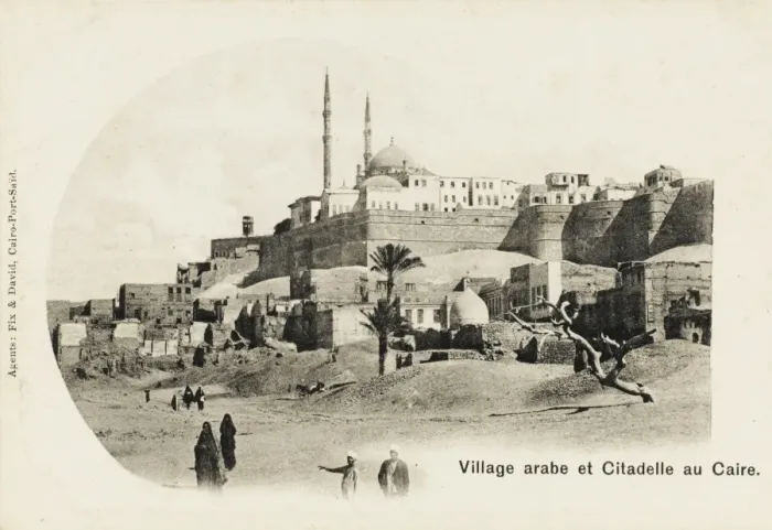 Framed Print : Egypt - Cairo - The Citadel and village Framed Print : Egypt - Cairo - The Citadel and village