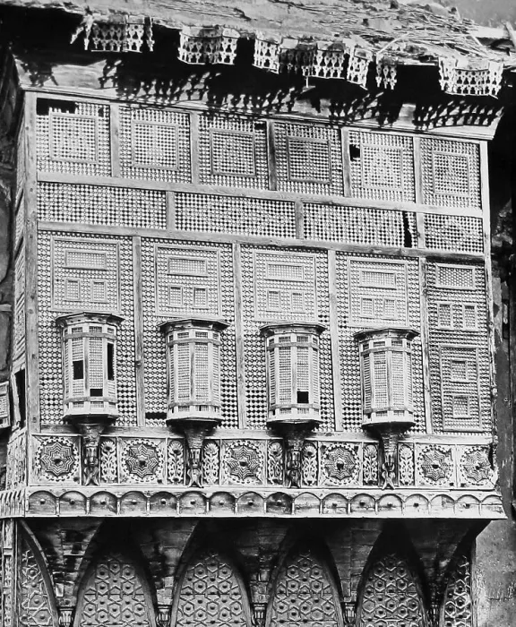 Framed Print : Egypt Cairo latticed window Victorian period Framed Print : Egypt Cairo latticed window Victorian period