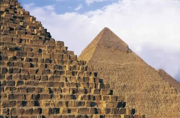 Framed Print : EGYPT. GIZA. Giza. Pyramids of Menkaure, Khafre Framed Print : EGYPT. GIZA. Giza. Pyramids of Menkaure, Khafre