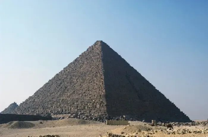 Framed Print : Egypt. The Great Pyramid of Giza called the Pyramid of Menka Framed Print : Egypt. The Great Pyramid of Giza called the Pyramid of Menka
