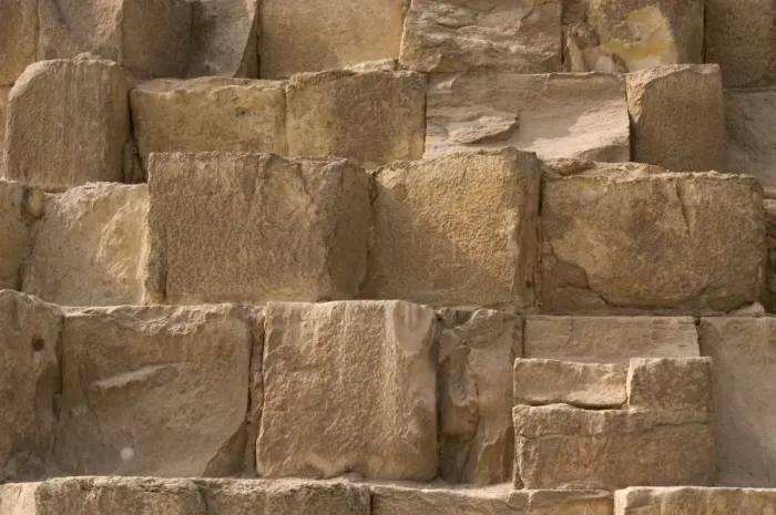 Framed Print : Egypt. Henutsens pyramid at Giza. Limestone stones Framed Print : Egypt. Henutsens pyramid at Giza. Limestone stones