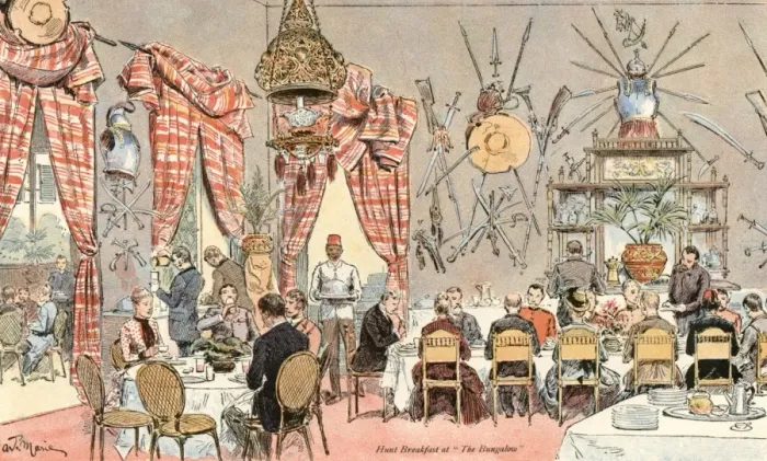 Framed Print : Egypt Hunt Breakfast 19C Framed Print : Egypt Hunt Breakfast 19C