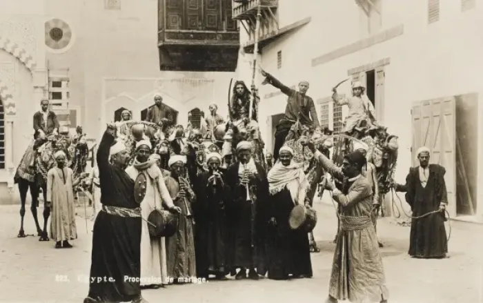 Framed Print : Egypt - Marriage Procession Framed Print : Egypt - Marriage Procession