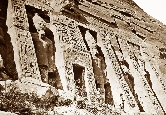 Framed Print : Egypt Nubia Abu Simbel Victorian period Framed Print : Egypt Nubia Abu Simbel Victorian period