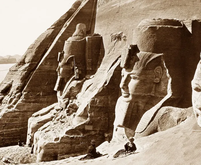Framed Print : Egypt Nubia Abu Simbel Victorian period Framed Print : Egypt Nubia Abu Simbel Victorian period