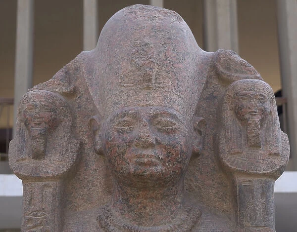 Egypt. Pink granite statue of Ramses II (h. 1290-1224 B. C) as