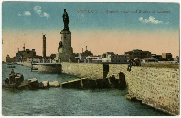 Framed Print : Egypt - Port Said - Statue of Ferdinand de Lesseps Framed Print : Egypt - Port Said - Statue of Ferdinand de Lesseps