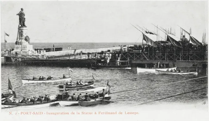 Framed Print : Egypt - Port Said - Statue of Ferdinand de Lesseps Framed Print : Egypt - Port Said - Statue of Ferdinand de Lesseps