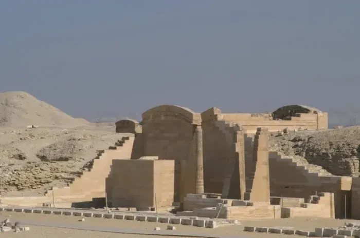 Framed Print : Egypt. Saqqara. Djosers complex. Temple of the three fluted Framed Print : Egypt. Saqqara. Djosers complex. Temple of the three fluted