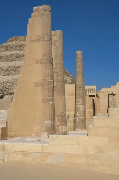 Framed Print : Egypt. Saqqara. Djosers complex. Temple of the three fluted Framed Print : Egypt. Saqqara. Djosers complex. Temple of the three fluted