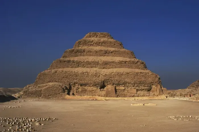 Framed Print : Egypt. Saqqara necropolis. The Pyramid of Djoser (Zoser) or Framed Print : Egypt. Saqqara necropolis. The Pyramid of Djoser (Zoser) or