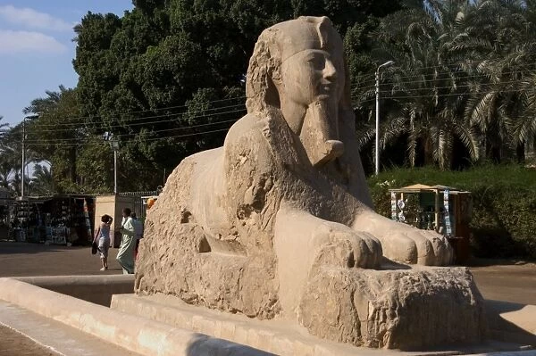 Egypt. Sphinx of Memphis. Alabaster