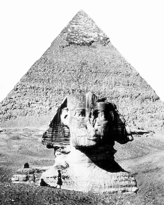 Framed Print : Egypt Sphinx and Pyramid Victorian period Framed Print : Egypt Sphinx and Pyramid Victorian period