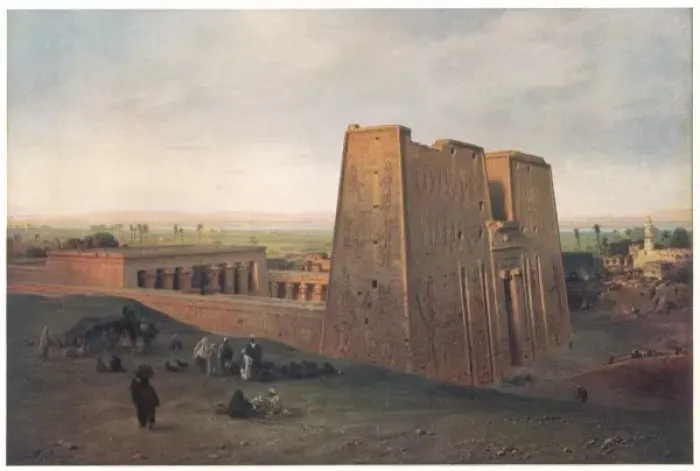 Framed Print : Egypt / Temple of Edfu Framed Print : Egypt / Temple of Edfu