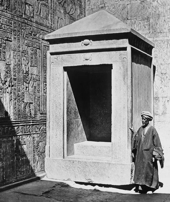 Framed Print : Egypt Temple of Edfu Victorian period Framed Print : Egypt Temple of Edfu Victorian period