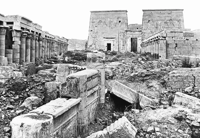Framed Print : Egypt Temple of Isis at Philae Victorian period Framed Print : Egypt Temple of Isis at Philae Victorian period