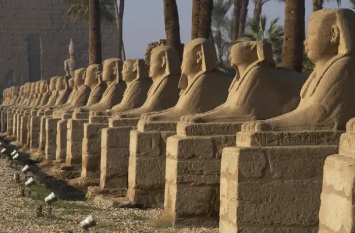 Framed Print : EGYPT. TEMPLE OF LUXOR. Avenue of the Sphinxes Framed Print : EGYPT. TEMPLE OF LUXOR. Avenue of the Sphinxes