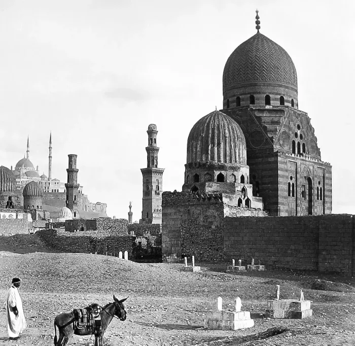Framed Print : Egypt Tomb of the Mamelukes probably 1870s Framed Print : Egypt Tomb of the Mamelukes probably 1870s