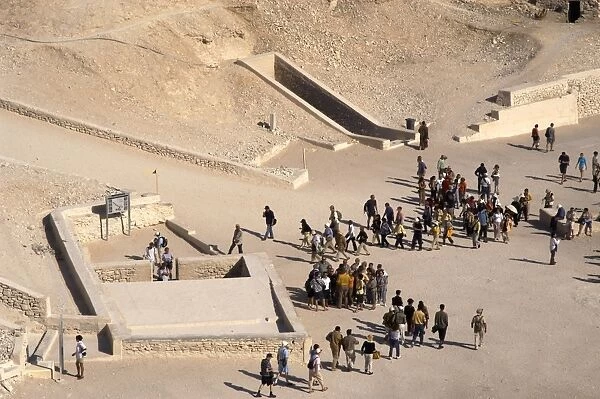 Egypt. Valley of the Kings. Tourists