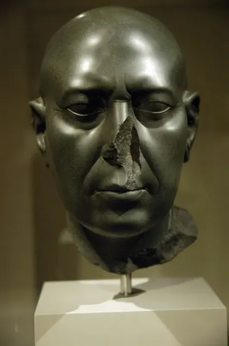 Framed Print : Egyptian Art. Berlin Green Head (c. 350 BC). Altes Museum. B Framed Print : Egyptian Art. Berlin Green Head (c. 350 BC). Altes Museum. B
