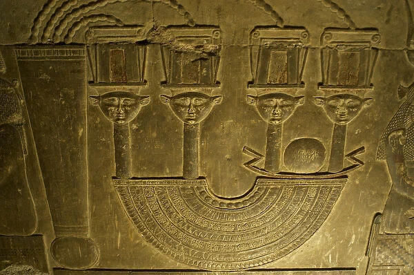 Egyptian Art. Dendera. Hathor Temple. A menat necklace with