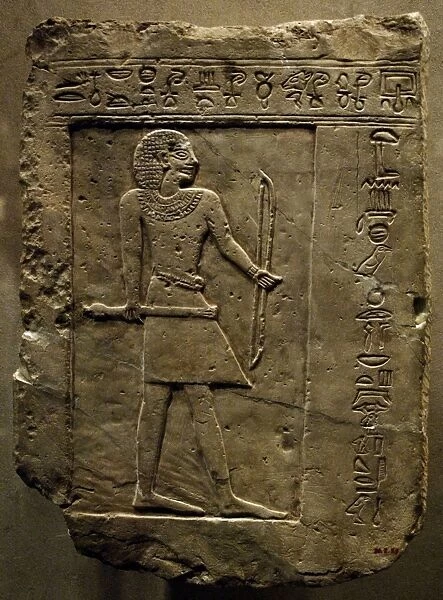 Egyptian Art. Funerary Stela of the Bowman Semin. First In