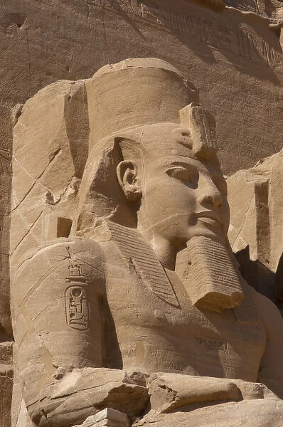 Egyptian art. Great Temple of Ramses II. Colossal statues de