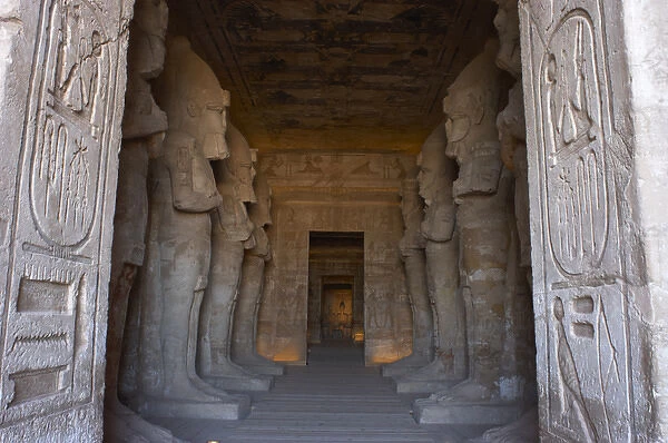 Egyptian art. Great Temple of Ramses II (1290-1224 BC). Fune