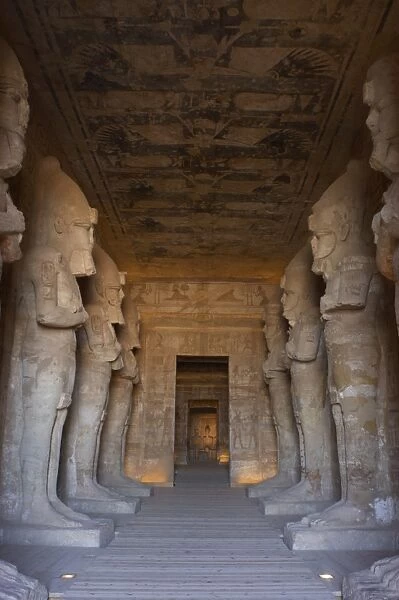 Egyptian art. Great Temple of Ramses II (1290-1224 BC). Fune