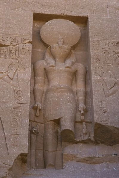 Egyptian Art. Great Temple of Ramses II. Sculpture of the g