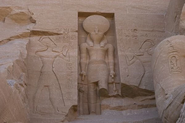 Egyptian Art. Great Temple of Ramses II. Sculpture of the g