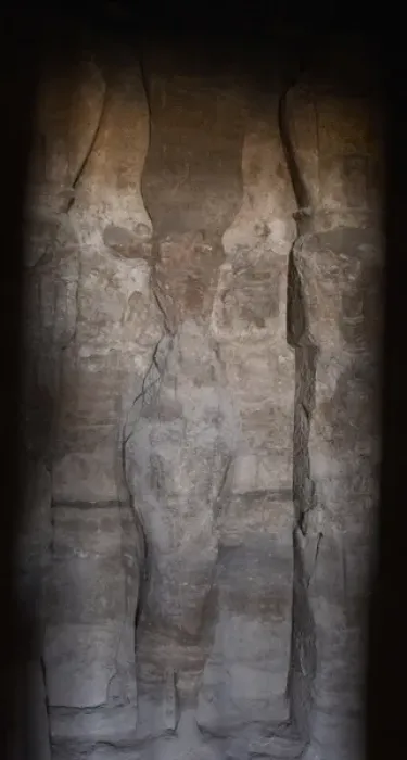 Framed Print : Egyptian art. Small Temple or Temple of Hathor. Inside view Framed Print : Egyptian art. Small Temple or Temple of Hathor. Inside view