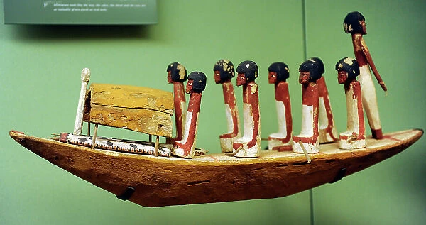 Egyptian art. Tomb of Nakht-Kau. Wooden figures of the tomb