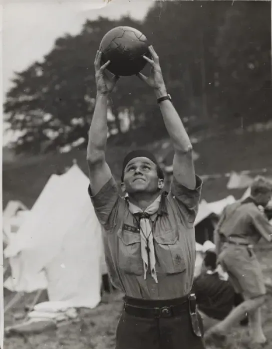 Framed Print : Egyptian boy scout at World Jamboree in Holland