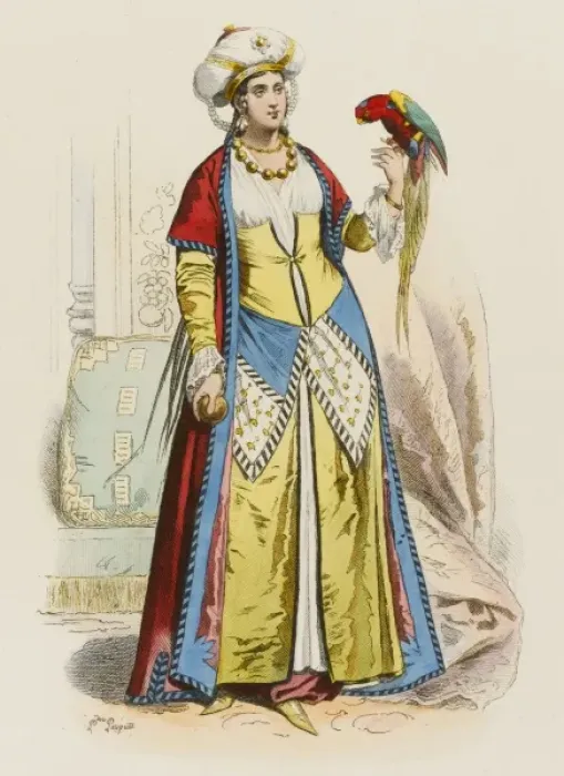 Framed Print : Egyptian Lady and Bird Framed Print : Egyptian Lady and Bird
