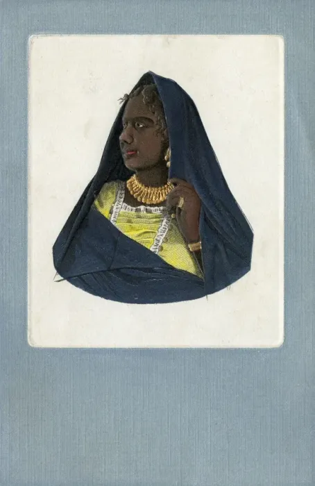 Framed Print : Egyptian Lady - Dark veil and elaborate golden jewellery Framed Print : Egyptian Lady - Dark veil and elaborate golden jewellery