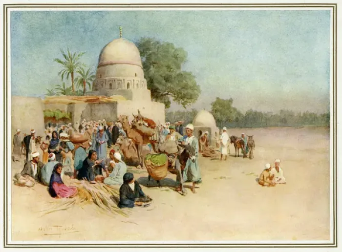 Framed Print : Egyptian Market / 1912 Framed Print : Egyptian Market / 1912